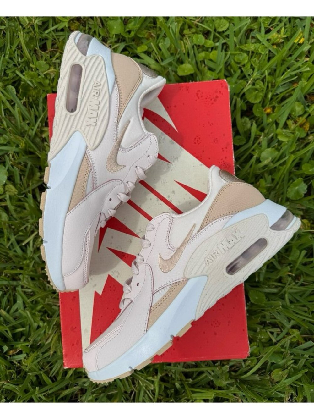 10 WOMEN'S NIKE AIR MAX EXCEE SOFT PINK / WHITE DX0113-600 SNEAKERS